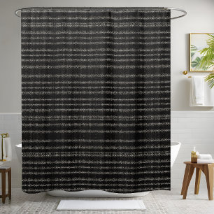 Beautiful Sleek Black Shower Curtain Style 2
