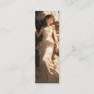 Beautiful Sleeping Bride Anime Mini Business Card
