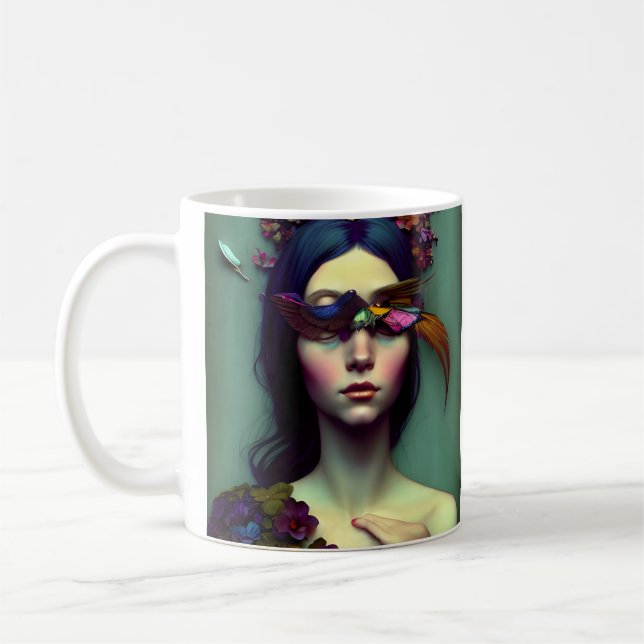 Beautiful Sleeping Fantasy Princess Mug (Left)