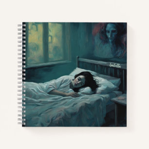 Beautiful Sleeping Girl Dreams  Notebook