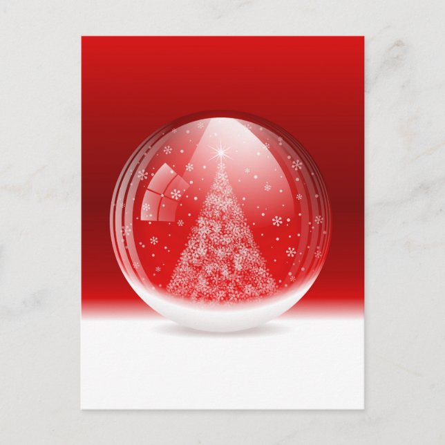 Beautiful snow globe postcard (Front)