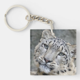 Beautiful Snow Leopard Keychain