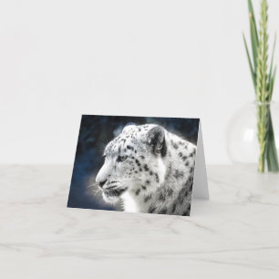 Beautiful Snow Leopard Note Card