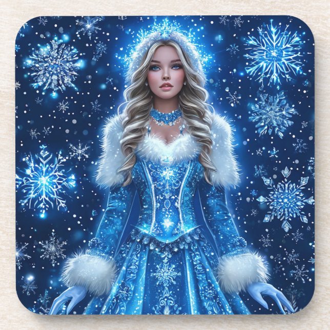 Beautiful Snow Maiden Coaster (Front)