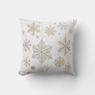 Beautiful snowflake pattern cushion