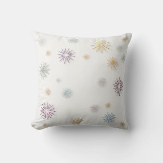 Beautiful snowflake pattern cushion
