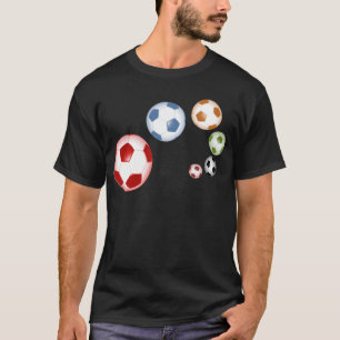 Beautiful soccer(football) set of balls T-Shirt