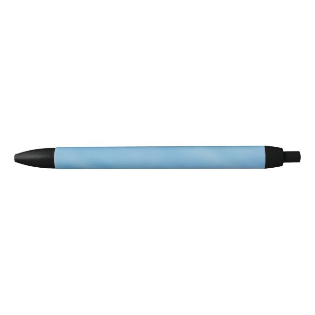 Beautiful Soft Blue Sky with Dreamy Clouds Black Ink Pen (Front)
