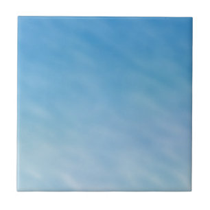 Beautiful Soft Blue Sky with Dreamy Clouds Tile