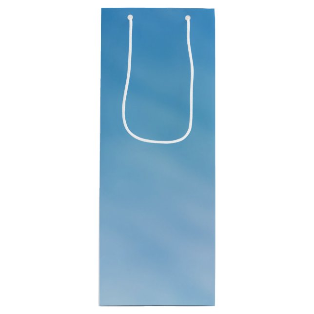 Beautiful Soft Blue Sky with Dreamy Clouds Wine Gift Bag (Front)