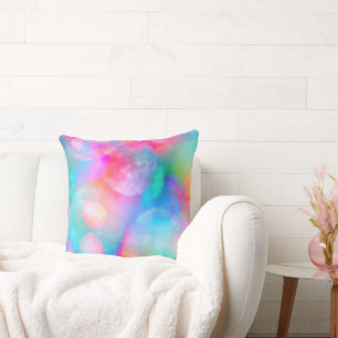 Beautiful Soft Colourful Rainbow  Throw Pillow