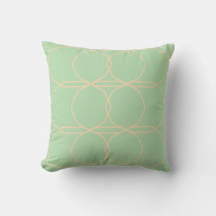 Beautiful soft green and cream throw pillow