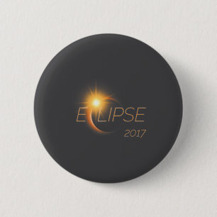 Beautiful Solar Eclipse 2017 Graphic 2 Inch Round Button