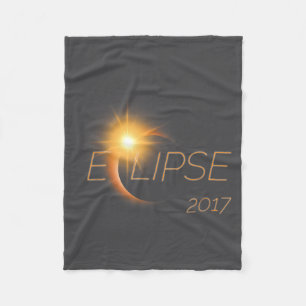Beautiful Solar Eclipse 2017 Graphic Fleece Blanket