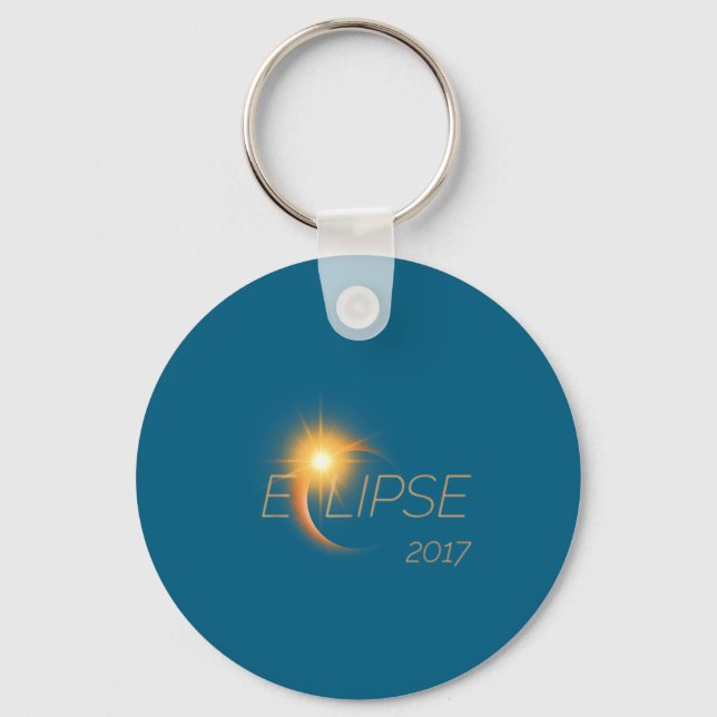 Beautiful Solar Eclipse 2017 Graphic  Keychain (Front)