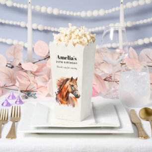 Beautiful Sorrel Horse Portrait Birthday Thank You Favor Box