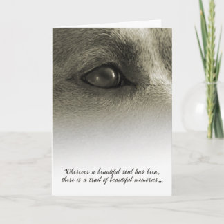 Beautiful Soul Dog Sympathy - See Description Card