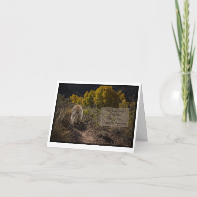 beautiful soul leonberger sympathy card (Front)