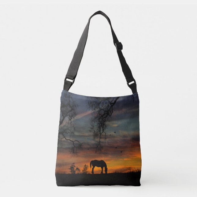 Beautiful Southwestern Horse Tote (Front)