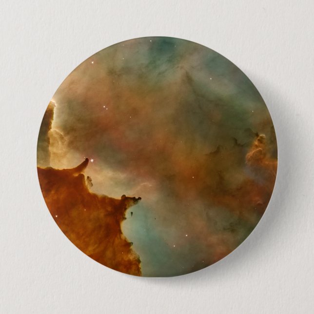 beautiful space 3 inch round button (Front)