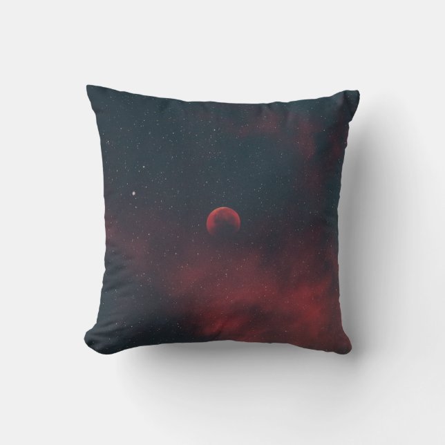 Beautiful Space Throw Pillow (Front)