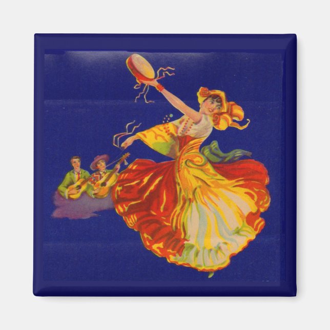 beautiful Spanish dancer Magnet (Front)