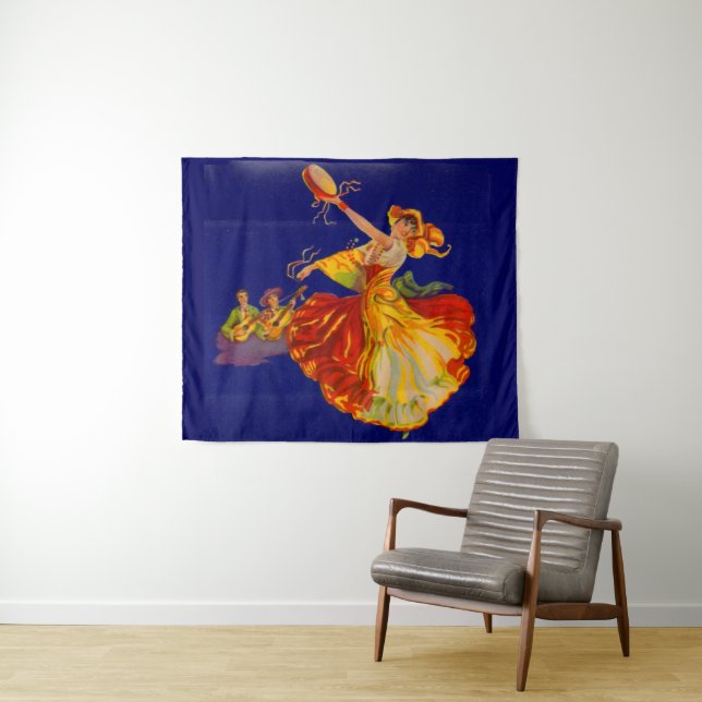 beautiful Spanish dancer Tapestry (In Situ (Horizontal))