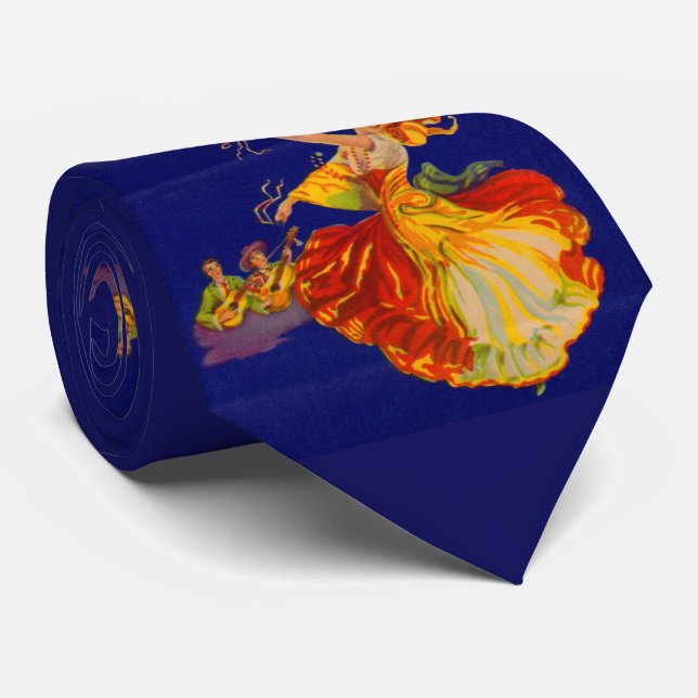 beautiful Spanish dancer Tie (Rolled)