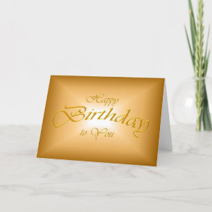 Beautiful sparkling brown diamond birthday card
