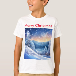 Beautiful Sparkling Winter Kids T-Shirt | Scenic T