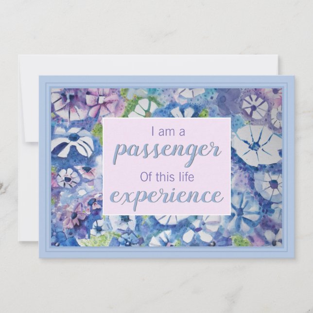 Beautiful Spiritual Practice Affirmation Card (Front)