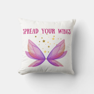 Beautiful Spread Your Wings Throw Pillow