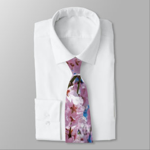 Beautiful Spring Cherry Blossoms Tie