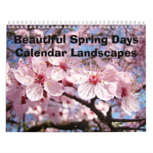 Beautiful Spring Days Calendar Landscapes Trees