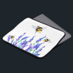 Beautiful Spring Flowers and Bees Flying - Drawing Laptop Sleeve<br><div class="desc">Beautiful Spring Flowers and Bees Flying - Drawing Nature Sweet Honey Bee - Choose / Add Your Favourite Text / Colour - Make Your Unique Gift - Resize and move or remove and add elements with customization tool ! - Drawing and Design by MIGNED. You can also transfer my designs...</div>