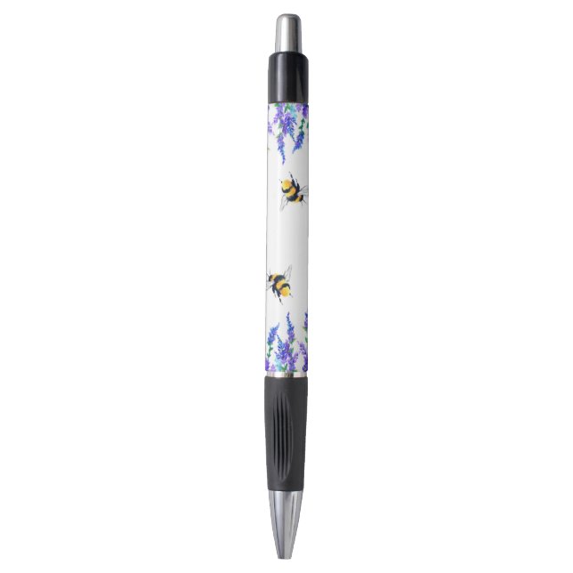 Beautiful Spring Flowers and Bees Flying - Drawing Pen (Front Vertical)