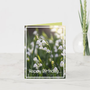 Beautiful Spring Flowers Birthday Holiday Card