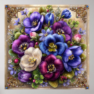 Beautiful Spring Flowers Wall Art 10