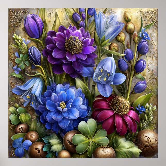Beautiful Spring Flowers Wall Art 14 (Front)