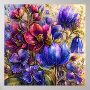 Beautiful Spring Flowers Wall Art 17