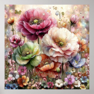 Beautiful Spring Flowers Wall Art 3a