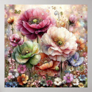 Beautiful Spring Flowers Wall Art 3a