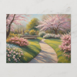 Beautiful Spring Garden in the Park Postcard