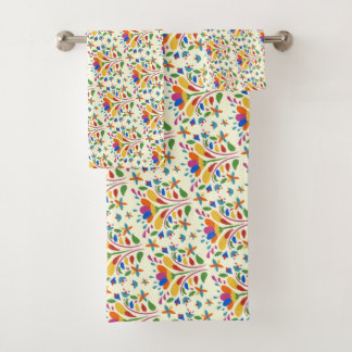 Beautiful Spring Otomi Flower Pattern