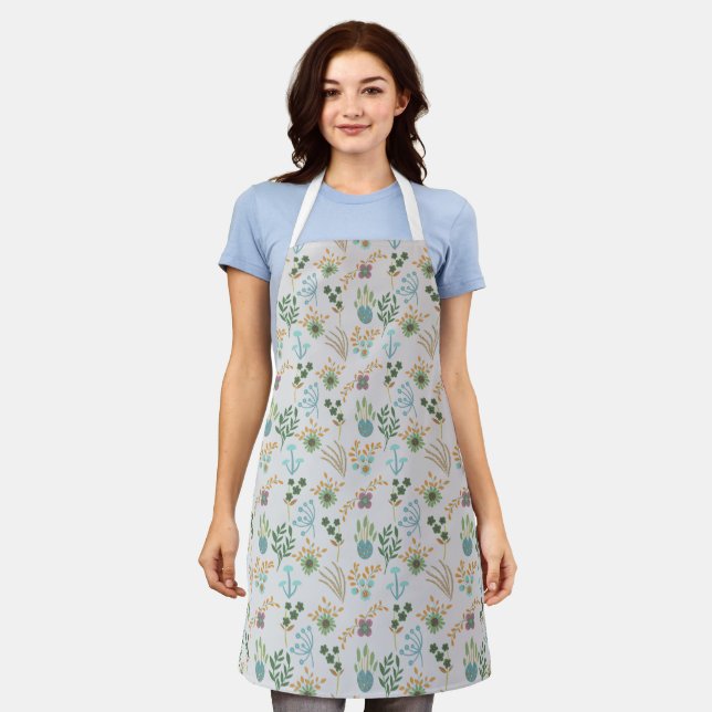 Beautiful Spring Pattern Apron (Worn)
