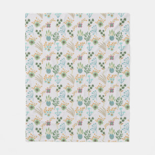 Beautiful Spring Pattern Fleece Blanket