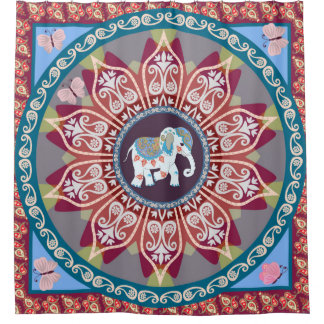 Beautiful square blanket in ethnic style with mand