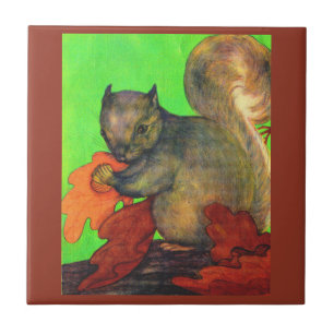 beautiful squirrel tile