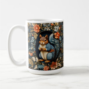 Beautiful Squirrel William Morris Inspired Coffee Mug