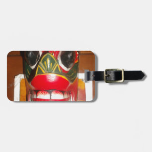 Beautiful Sri Lankan Traditional Fire Mask Art Luggage Tag